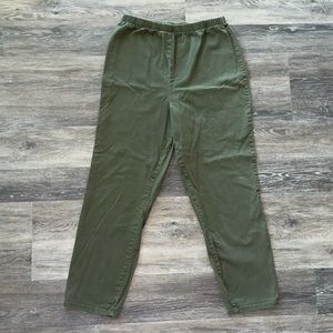 Green Cargo Style Pants